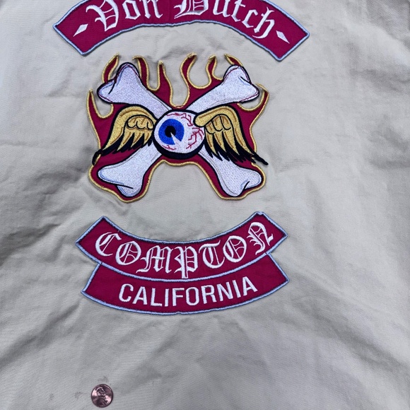 Mens Von Dutch Zip Up Jacket Size M - Runs Large - Picture 5 of 10